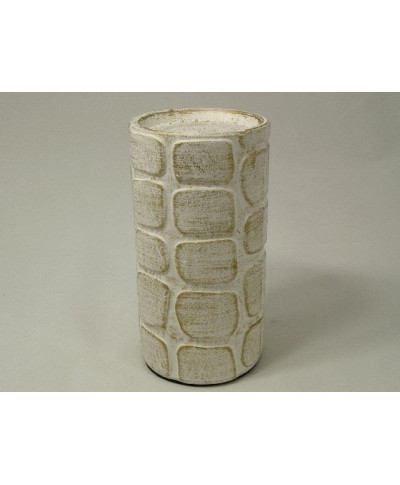 Świecznik - Biały - Ceramika - 10x19cm