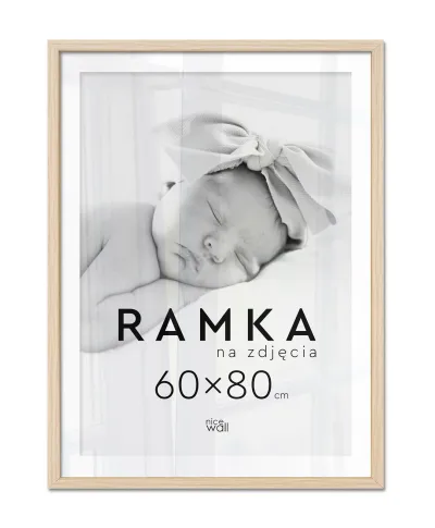 Ramka na zdjęcia 60x80 cm Buk