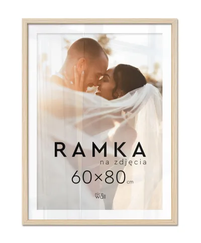Ramka na zdjęcia 60x80 cm Buk