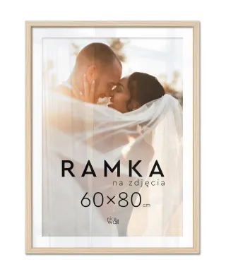Ramka na zdjęcia 60x80 cm Buk