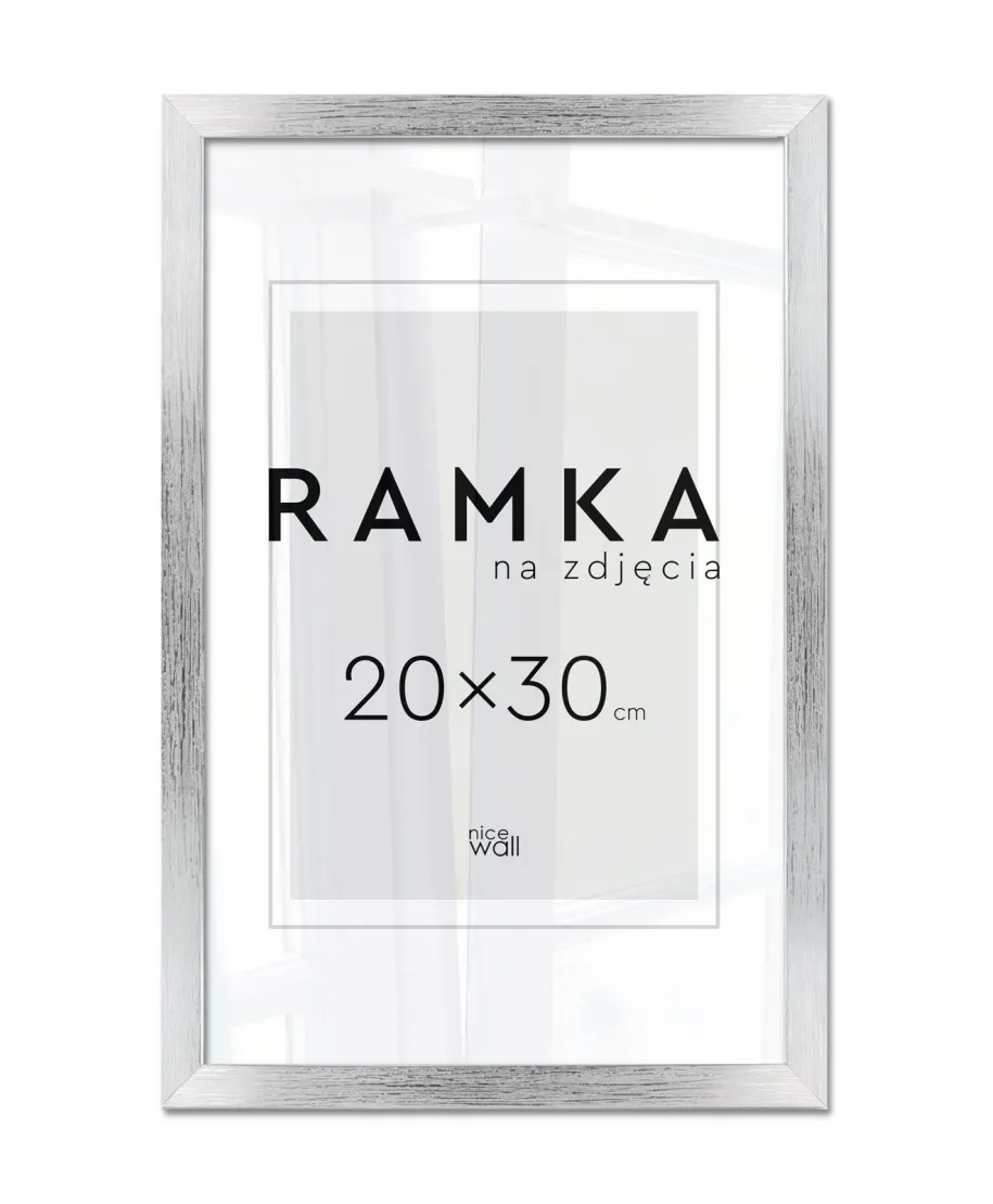 Ramka na zdjęcia 20x30 cm Srebrna