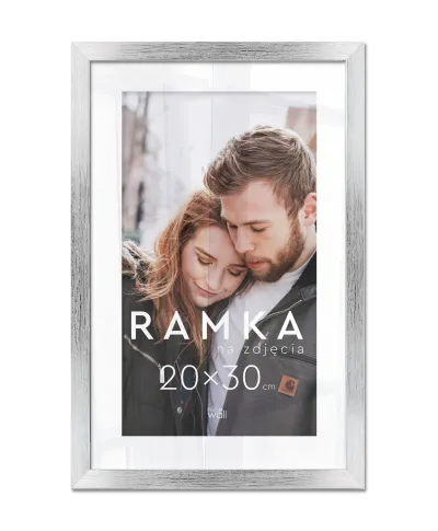 Ramka na zdjęcia 20x30 cm Srebrna