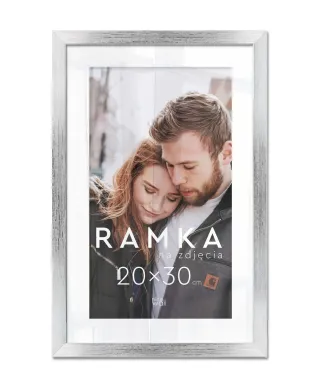 Ramka na zdjęcia 20x30 cm Srebrna