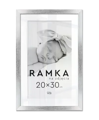 Ramka na zdjęcia 20x30 cm Srebrna