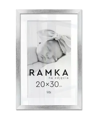 Ramka na zdjęcia 20x30 cm Srebrna