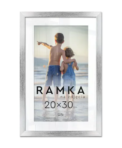 Ramka na zdjęcia 20x30 cm Srebrna
