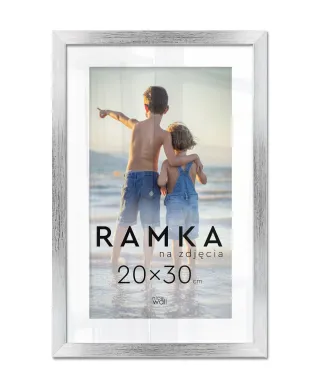 Ramka na zdjęcia 20x30 cm Srebrna