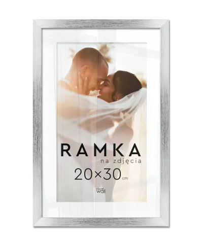 Ramka na zdjęcia 20x30 cm Srebrna