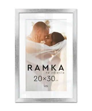 Ramka na zdjęcia 20x30 cm Srebrna