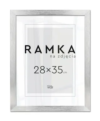 Ramka na zdjęcia 28x35 cm Srebrna