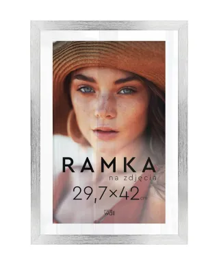 Ramka na zdjęcia 29,7x42 cm Srebrna A3