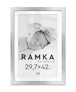 Ramka na zdjęcia 29,7x42 cm Srebrna A3