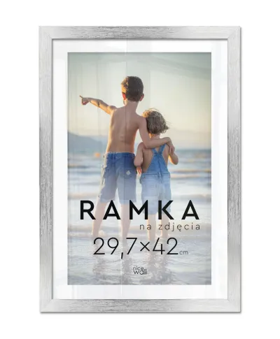 Ramka na zdjęcia 29,7x42 cm Srebrna A3
