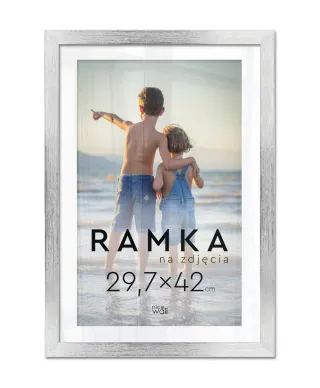 Ramka na zdjęcia 29,7x42 cm Srebrna A3