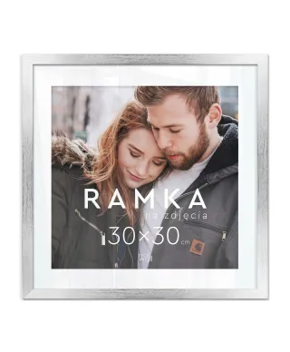 Ramka na zdjęcia 30x30 cm Srebrna