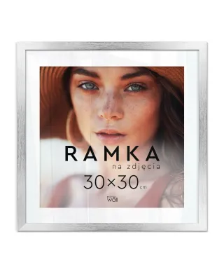 Ramka na zdjęcia 30x30 cm Srebrna