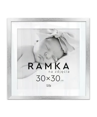 Ramka na zdjęcia 30x30 cm Srebrna