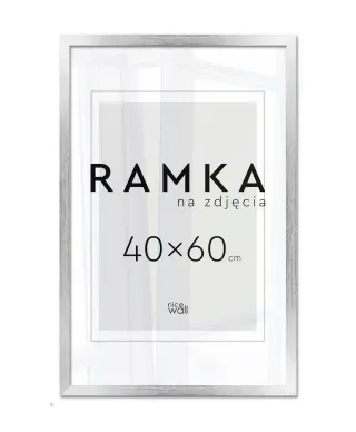 Ramka na zdjęcia 40x60 cm Srebrna