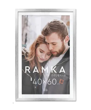 Ramka na zdjęcia 40x60 cm Srebrna
