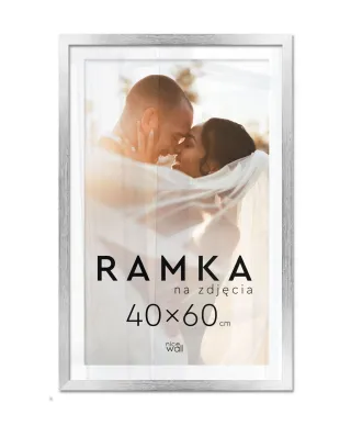 Ramka na zdjęcia 40x60 cm Srebrna