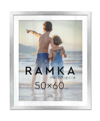 Ramka na zdjęcia 50x60 cm Srebrna