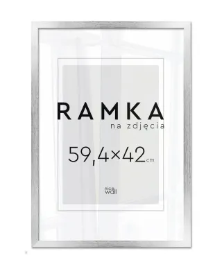 Ramka na zdjęcia 59,4x42 cm Srebrna A2