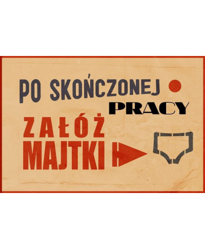 Załóż majtki - plakat