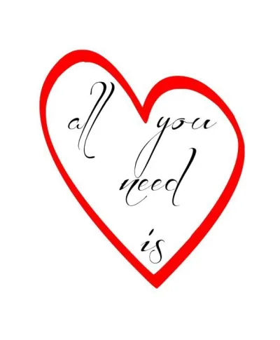 All you need is - plakat