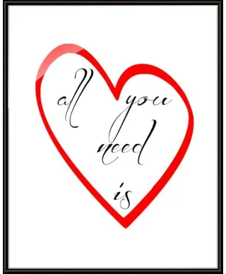 All you need is - plakat