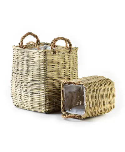 GUSTAV Komplet 3 koszy XL25X25XH29/35CM,L20X20XH27/H31CM, M16X16XH21/26CM