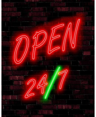 Open 24/7 - plakat