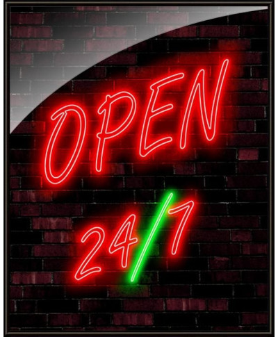 Open 24/7 - plakat