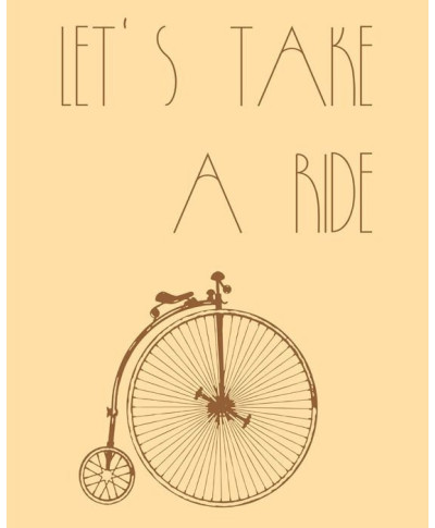 Let`s take a ride - plakat