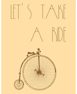 Let`s take a ride - plakat