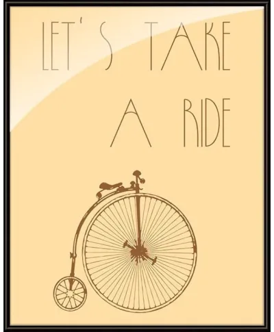 Let`s take a ride - plakat