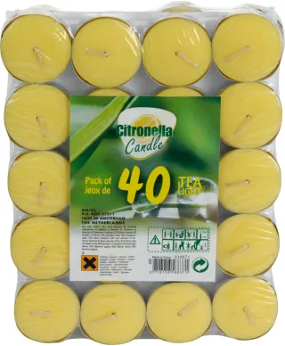 TEALIGHTY 40 SZT CITRONELLA
