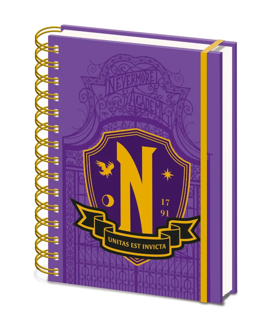 Wednesday Nevermore Shield - notes A5