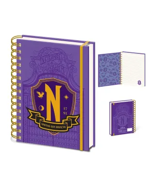 Wednesday Nevermore Shield - notes A5