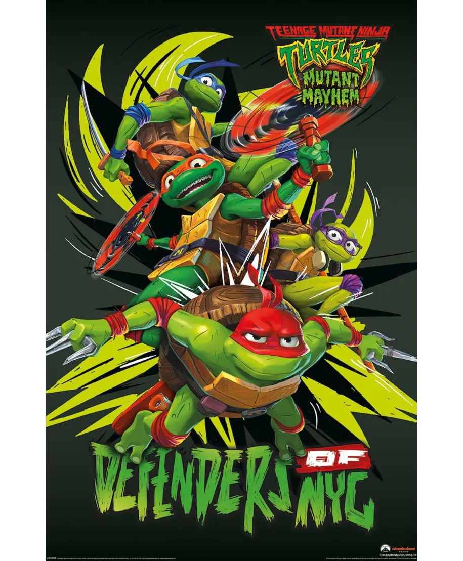 Teenage Mutant Ninja Turtles Mutant Mayhem Defenders - plakat