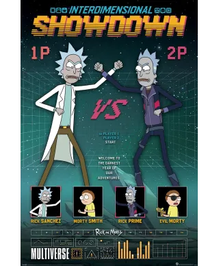 Rick And Morty Showdown - plakat