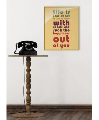 Life is too short - plakat