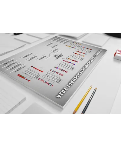 Tabela Rozgrywek Euro 2024 - plakat w wersji niemieckiej