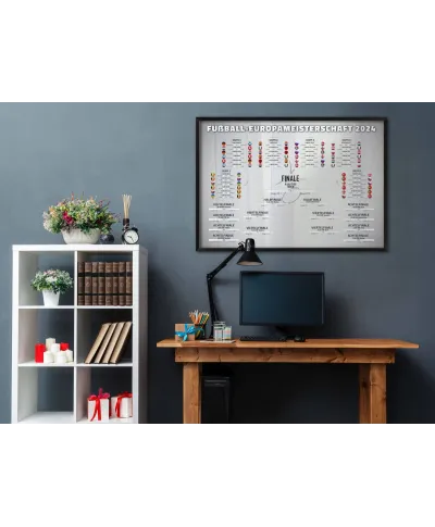 Tabela Euro 2024 - plakat w wersji niemieckiej