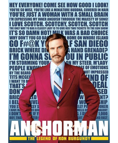 Anchorman - the legend of ron burgundy - plakat