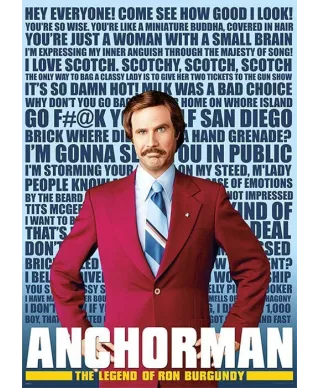 Anchorman - the legend of ron burgundy - plakat