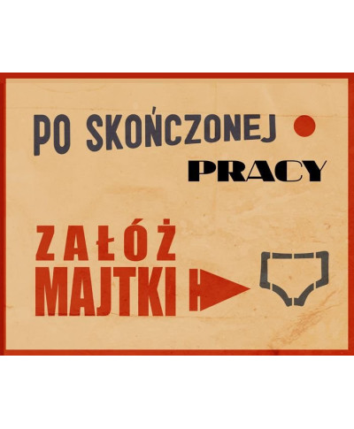 Załóż majtki - plakat