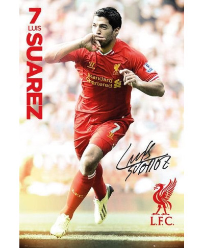 Liverpool Luis Suarez 13/14 - plakat