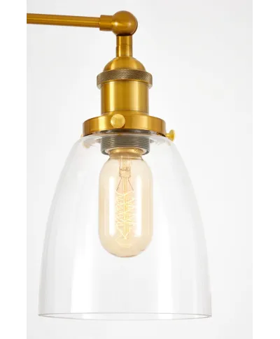 LAMPA ŚCIENNA KINKIET LOFTOWY MOSIĘŻNY FABI