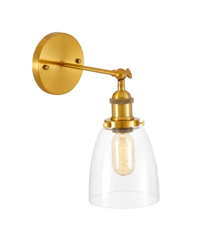 LAMPA ŚCIENNA KINKIET LOFTOWY MOSIĘŻNY FABI