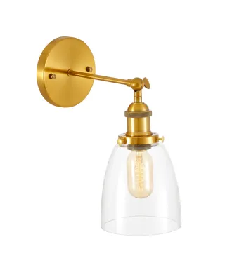 LAMPA ŚCIENNA KINKIET LOFTOWY MOSIĘŻNY FABI